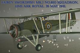 Fairey Swordfish Mk.I No.810 Sq. HMS Ark Royal