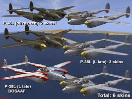 Skinpack P-38 J/L/LLate (O3+unmarked)