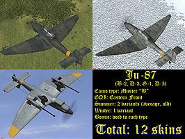 Skinpack Ju-87 unmarked EQI EF