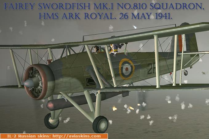 Fairey Swordfish Mk.I No.810 Sq. HMS Ark Royal