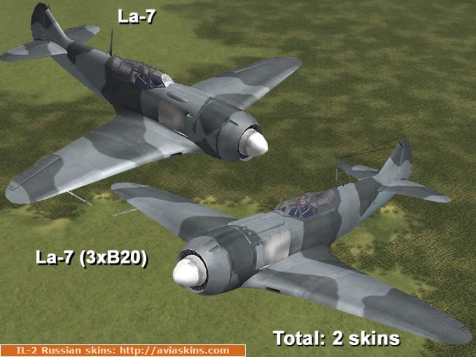 Skinpack La-7, La7 (3xB20) (NEW!!!)