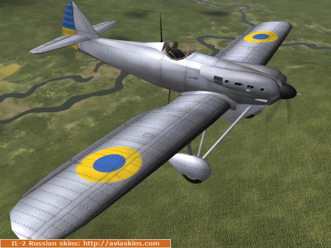 Dewoitine D.510 of Ukrainian Air Force (grey)