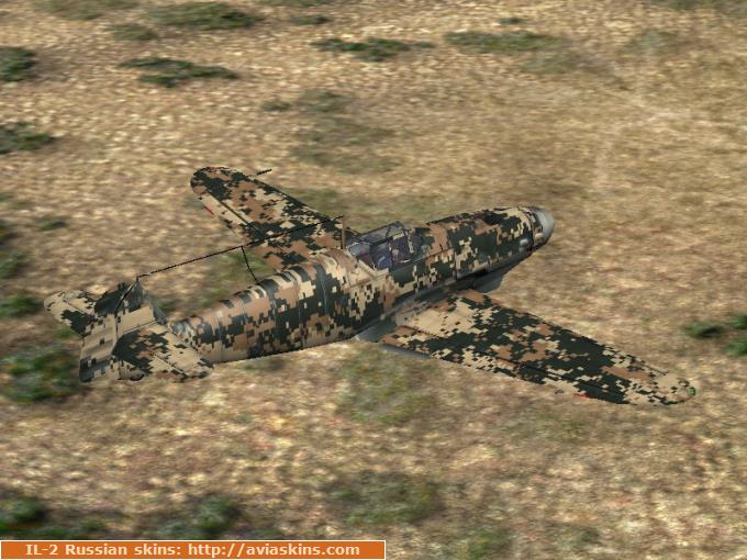 Bf-109G2 in digital CADPAT (RLM desert  colors)