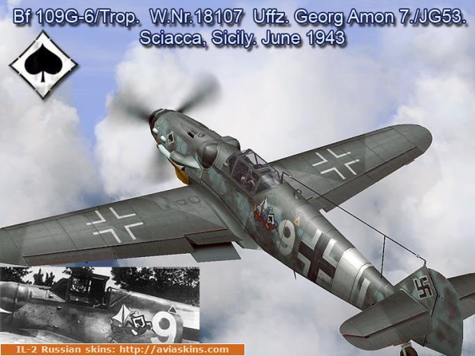 Bf 109G-6/Trop. G.Amon